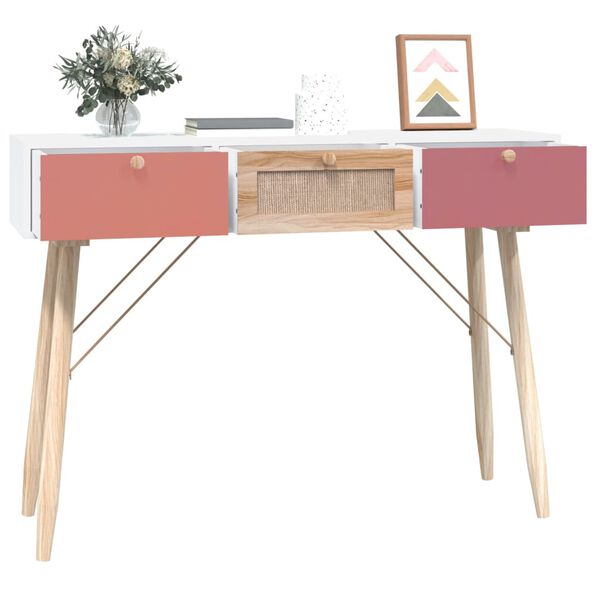 vidaXL Konsolentisch mit Schubladen 105x30x75 cm Holzwerkstoff