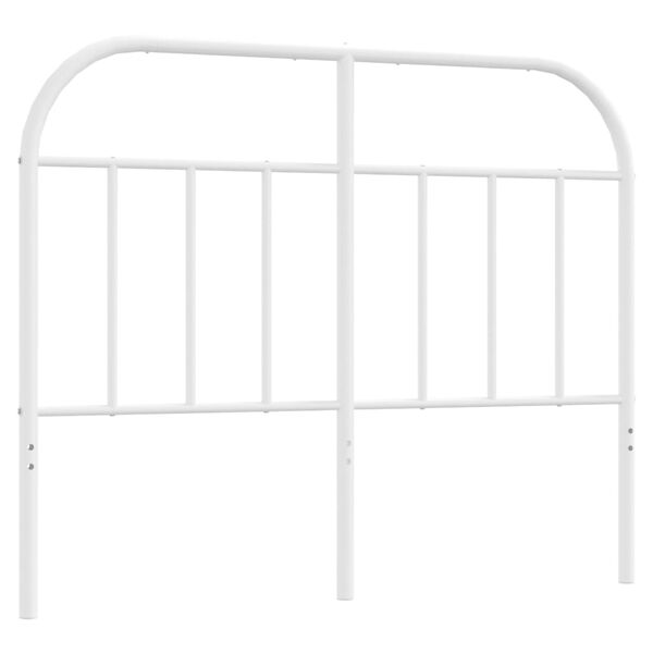 vidaXL Kopfteil Metall Wei&szlig; 120 cm