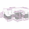 vidaXL Garten-Sofa-Set mit Kissen 9 pcs Beige und Hellgrau