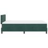vidaXL LED Boxspringbett mit Matratze Dunkelgr&uuml;n 120 x 200 cm Samt