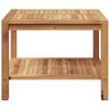 vidaXL Couchtisch Braun 60 x 60 x 45 cm Teak-Massivholz