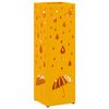 vidaXL Regenschirmst&auml;nder mit Speicher Senf 15,5 x 15,5 x 49 cm Stahl