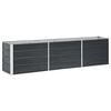 vidaXL Garten-Hochbeet Verzinkter Stahl 240&times;40&times;45 cm Anthrazit