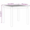 vidaXL Garten Essgruppe 5 pcs Beige Massivholz Akazie