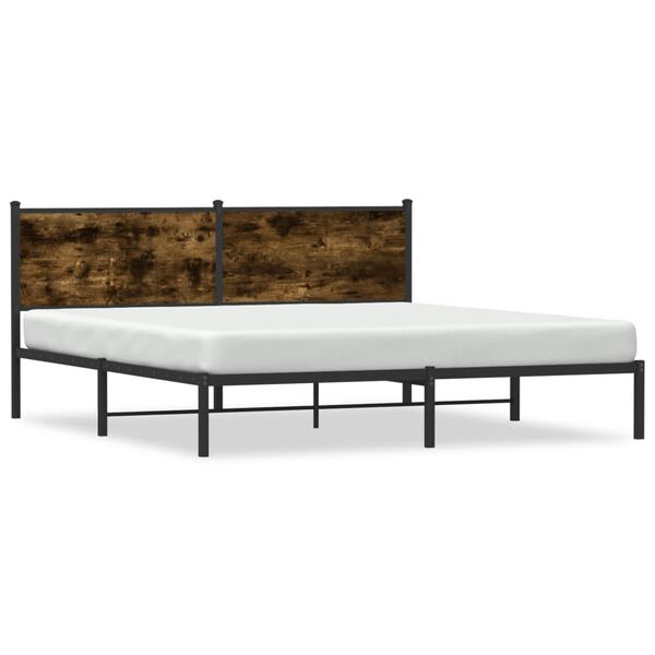 vidaXL Metallbett ohne Matratze R&auml;uchereiche 180x200 cm