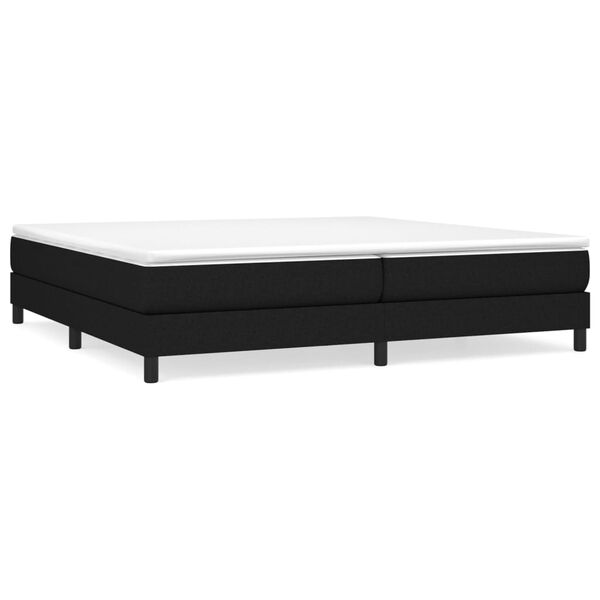 vidaXL Boxspringbett mit Matratze Schwarz 200x200 cm Stoff