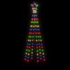 vidaXL LED-Weihnachtsbaum Kegelform Mehrfarbig 108 LEDs 70x180 cm