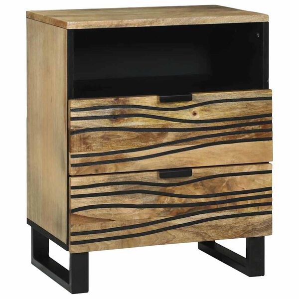 vidaXL Nachttisch Braun 50 x 33 x 62 cm Massivholz Akazie