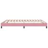 vidaXL Bettgestell ohne Matratze Rosa 180x220 cm Samt
