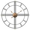 vidaXL Wanduhr Schwarz &Oslash;60 cm Eisen