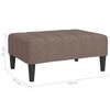 vidaXL Fu&szlig;hocker Taupe 78x56x32 cm Stoff