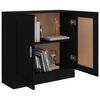 vidaXL B&uuml;cherschrank Schwarz 82,5x30,5x80 cm Holzwerkstoff