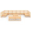vidaXL 13-tlg. Garten-Lounge-Set Massivholz Kiefer