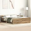 vidaXL Bettgestell ohne Matratze Artisan-Eiche 140x200cm Holzwerkstoff