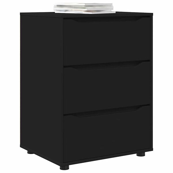 vidaXL Aufbewahrungsschrank Schwarz 60 x 48 x 81 cm Holzwerkstoff