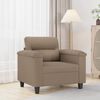 vidaXL Sessel Cappuccino-Braun 60 cm Kunstleder