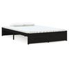 vidaXL Massivholzbett Schwarz 120x190 cm