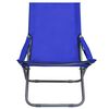 vidaXL Klappbare Strandst&uuml;hle 2 Stk. Stoff Blau