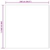 vidaXL Rutschfester Kunstfellteppich Olite Rosa 240 x 240 cm Polyester
