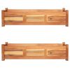 vidaXL Garten-Hochbeete 2 Stk. Akazienholz 100x30x25 cm