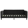 vidaXL Tagesbett Ausziehbar mit Schubladen Schwarz 90x190 cm Stoff