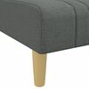vidaXL Schlafsofa in L-Form Dunkelgrau 279x140x70 cm Stoff