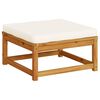 vidaXL Gartenhocker mit Kissen Massivholz Akazie