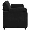 vidaXL Zweisitzer-Sofa Schwarz 140 cm Samt