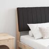 vidaXL Gepolstertes Kopfteil Schwarz 180 cm Massives Kiefernholz