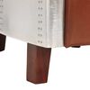vidaXL Fliegersessel Braun Echtleder