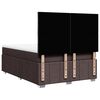 vidaXL Boxspringbett mit Matratze Dunkelbraun 140x190 cm Stoff