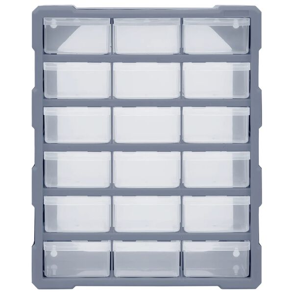 vidaXL Multi-Schubladen-Organizer 18 Schubladen 38x16x47 cm