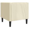 vidaXL Chesterfield-Sessel Creme Kunstleder