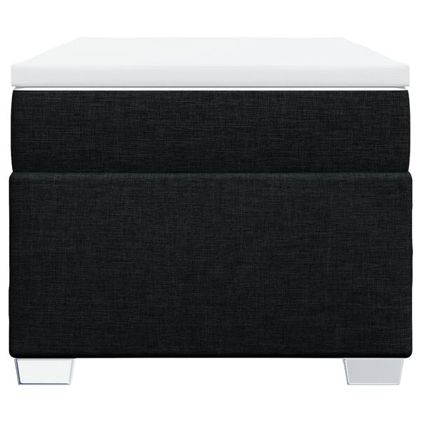 vidaXL Boxspringbett mit Matratze Schwarz 90x190 cm Stoff