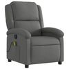 vidaXL Massage-Relaxsessel, Stoff, Dunkelgrau