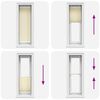 vidaXL Plissee Creme 40x150 cm Stoffbreite 39,4 cm Polyester