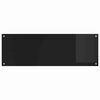 vidaXL K&uuml;chenr&uuml;ckwand 2 pcs Schwarz 120 x 40 cm Geh&auml;rtetes Glas