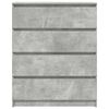 vidaXL Sideboard Betongrau 80x35x99 cm Holzwerkstoff