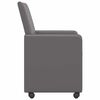 vidaXL Esszimmerst&uuml;hle mit Rollen 2 pcs Grau 57 x 66 x 94 cm