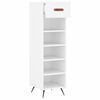 vidaXL Schuhschrank Wei&szlig; 30x35x105 cm Holzwerkstoff