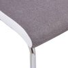 vidaXL Freischwinger 2 Stk. Taupe Stoff
