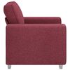 vidaXL Sofa Weinrot 100 x 80 x 82 cm Stoff
