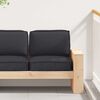 vidaXL Palettenkissenset 2 pcs Schwarz Oxford-Stoff