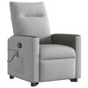 vidaXL Massagesessel mit Aufstehhilfe Wolkengrau Stoff