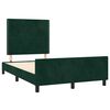 vidaXL Bettgestell ohne Matratze Dunkelgr&uuml;n 120x200 cm Samt