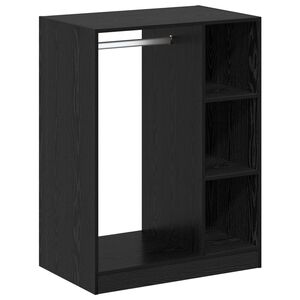 vidaXL Kleiderschrank Schwarz Eichen-Optik 77 x 48 x 102 cm