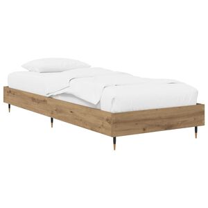 vidaXL Bettrahmen Artisan-Eiche 80 x 200 cm Holzwerkstoff
