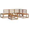 vidaXL Outdoor-Sofagarnitur 5 St&uuml;ck Natur Massivholz Akazie