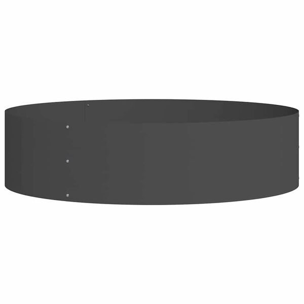 vidaXL Garten-Pflanzgef&auml;&szlig; Schwarz 80 x 80 x 20 cm Kaltgewalzter Stahl