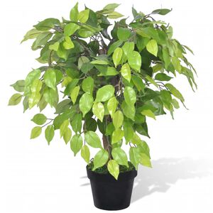 K&uuml;nstlicher Zwerg-Ficus mit Topf 60 cm